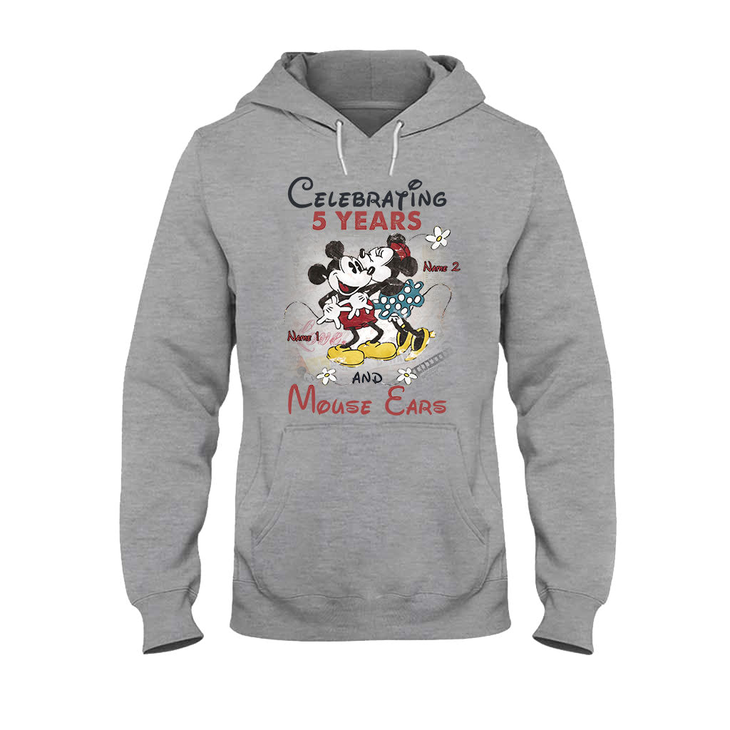 Personalized Couple Mouse T-shirt and Hoodie for Anniversary Gift