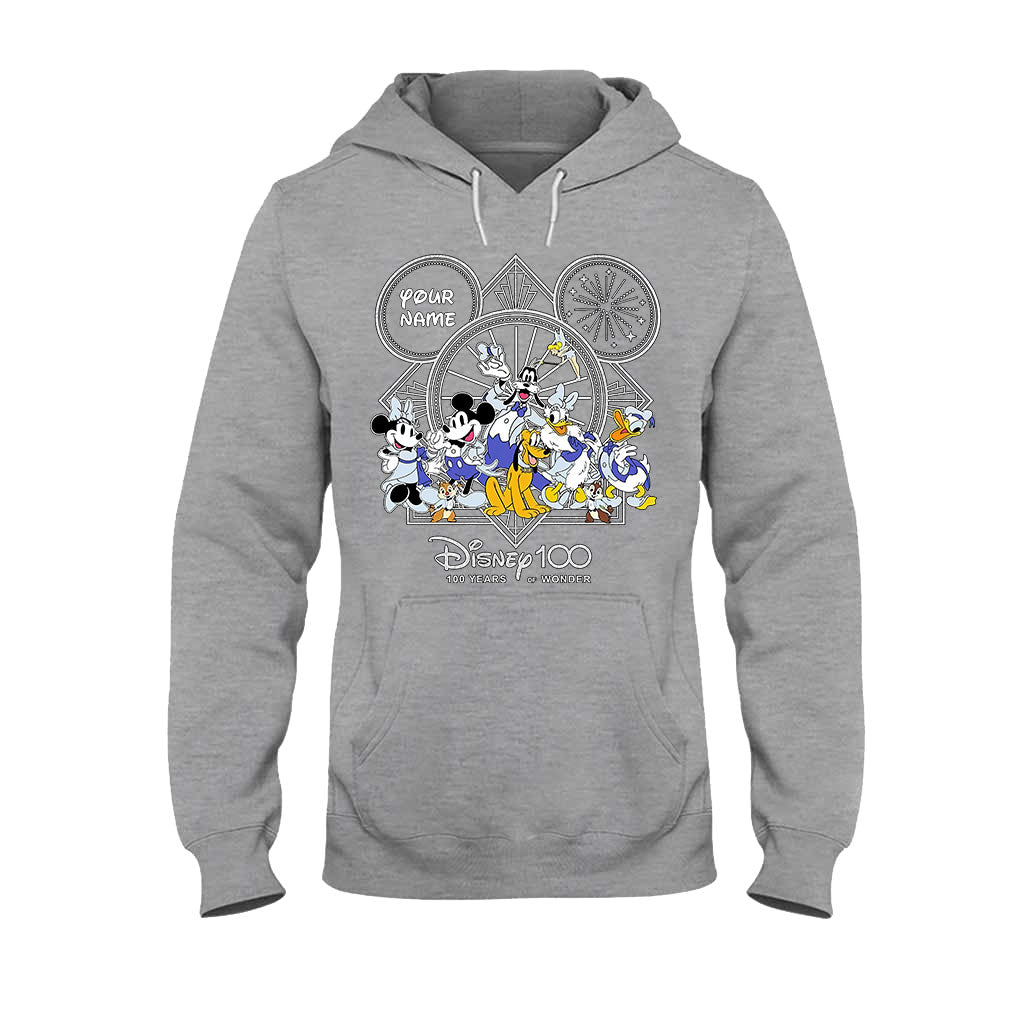 Personalized Disney 100 Years T-shirt & Hoodie with Custom Name for Birthday & Christmas
