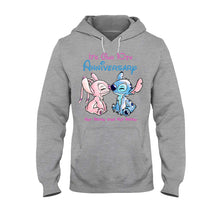 Load image into Gallery viewer, Personalized Anniversary T-Shirt &amp; Hoodie Custom Names Gift for Couples
