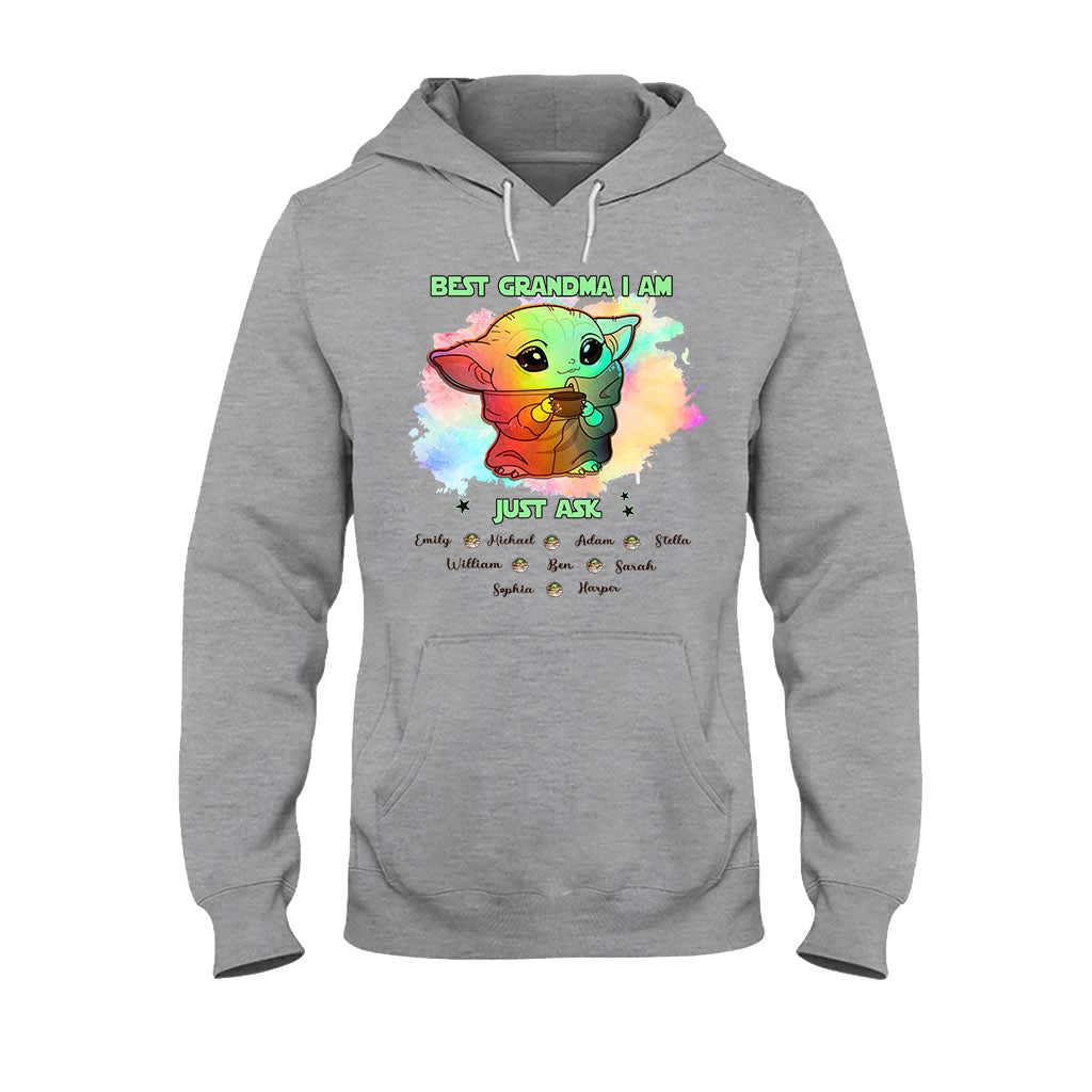 Personalized Best Grandma T-shirt & Hoodie with Custom Names Gift