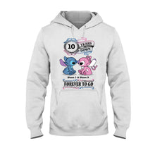 Load image into Gallery viewer, Personalized Couple T-shirt and Hoodie Custom Names Forever To Go Gift
