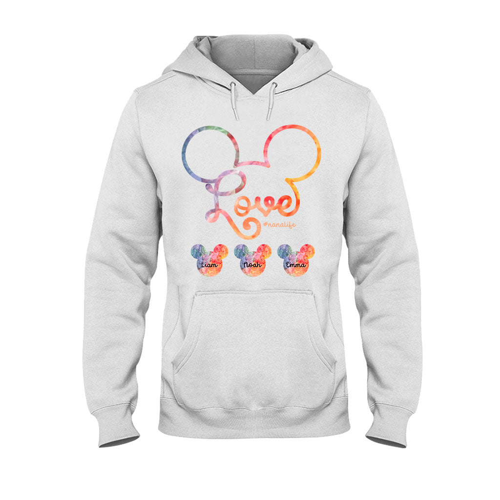 Personalized Grandma T-shirt and Hoodie with Love Design