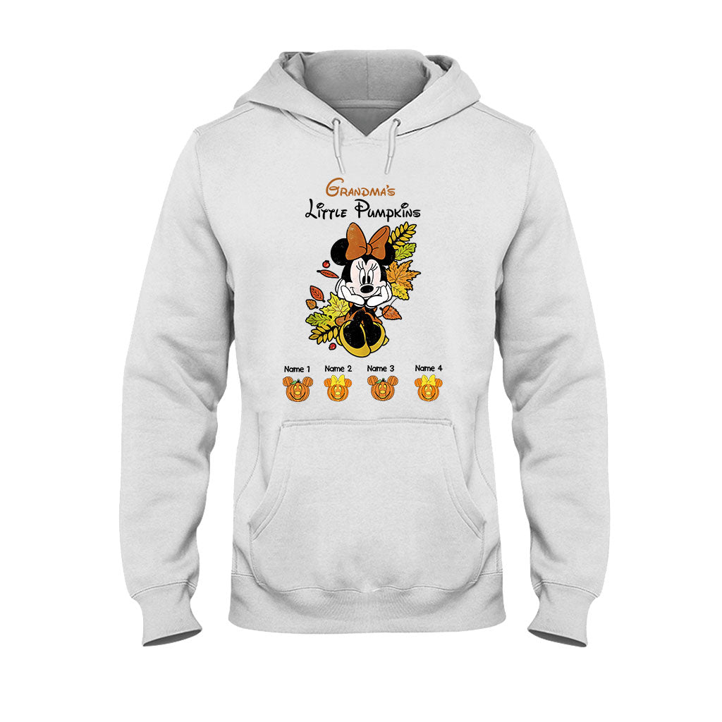 Personalized Grandma T-Shirt & Hoodie with Little Pumpkins Design