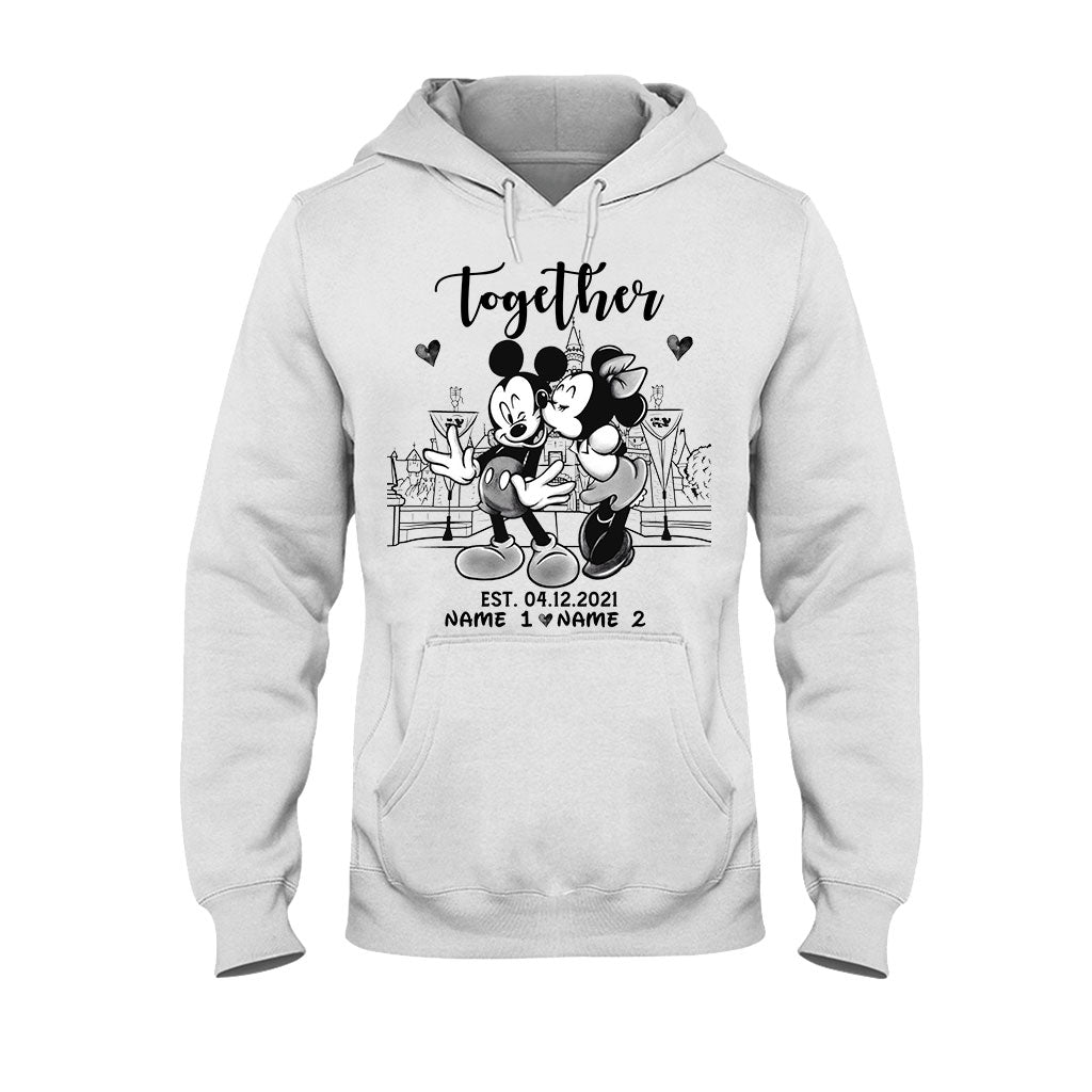 Personalized Couple Mouse T-shirt & Hoodie Gift for Anniversary