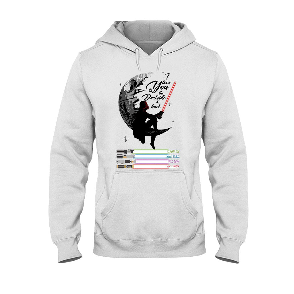 Personalized Father's Day T-shirt & Hoodie I Love You to the Darkside Gift