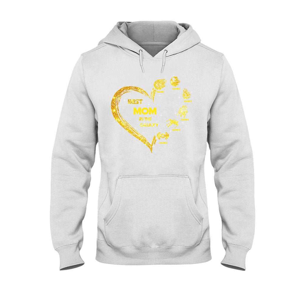 Personalized Best Mom in the Galaxy T-shirt & Hoodie Gift
