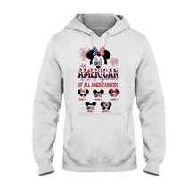 Load image into Gallery viewer, Personalized All American Grandma T-Shirt Hoodie Custom Names Gift
