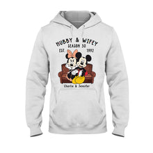 Load image into Gallery viewer, Personalized Couple Mouse T-shirt &amp; Hoodie Gift for Anniversaries
