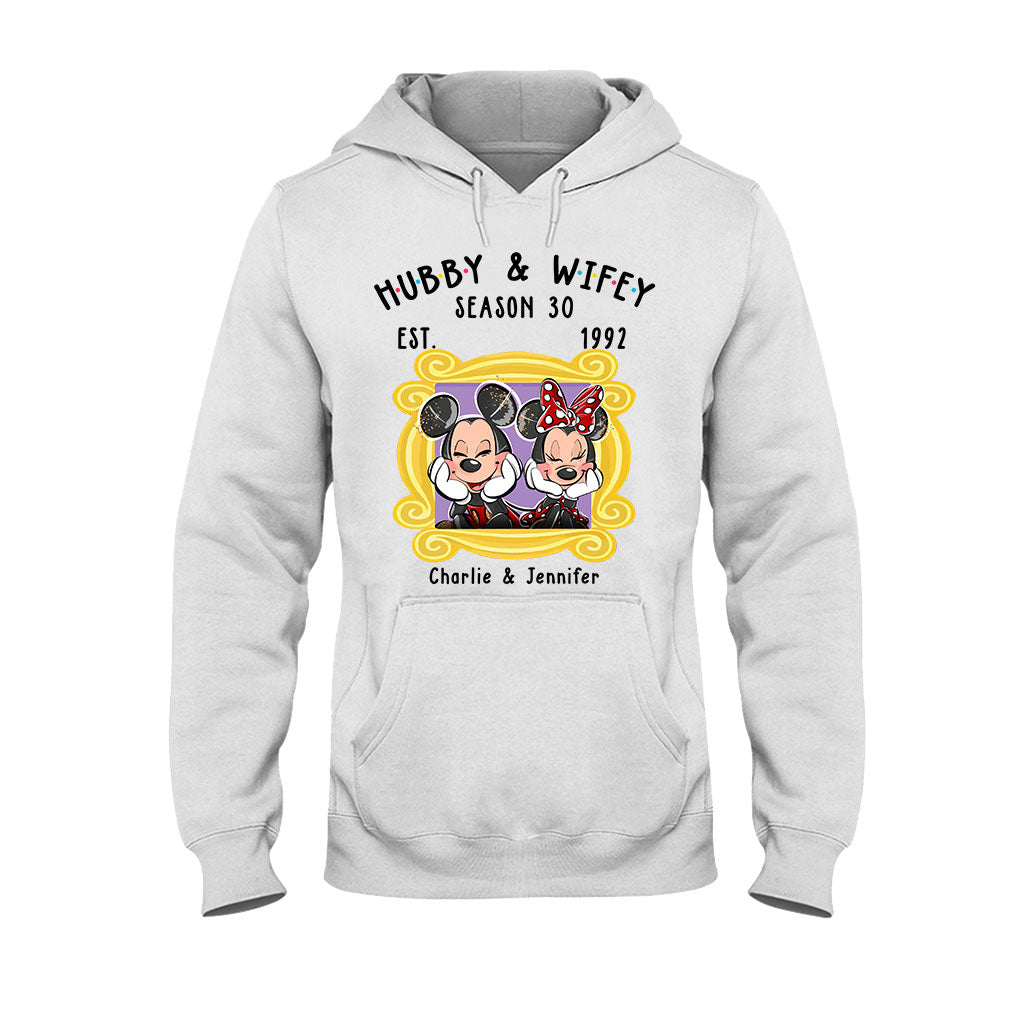 Personalized Couple T-shirt and Hoodie with Cute Design for Anniversary