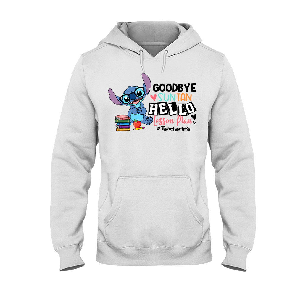Personalized Teacher T-shirt & Hoodie Goodbye Suntan Lesson Plan Gift