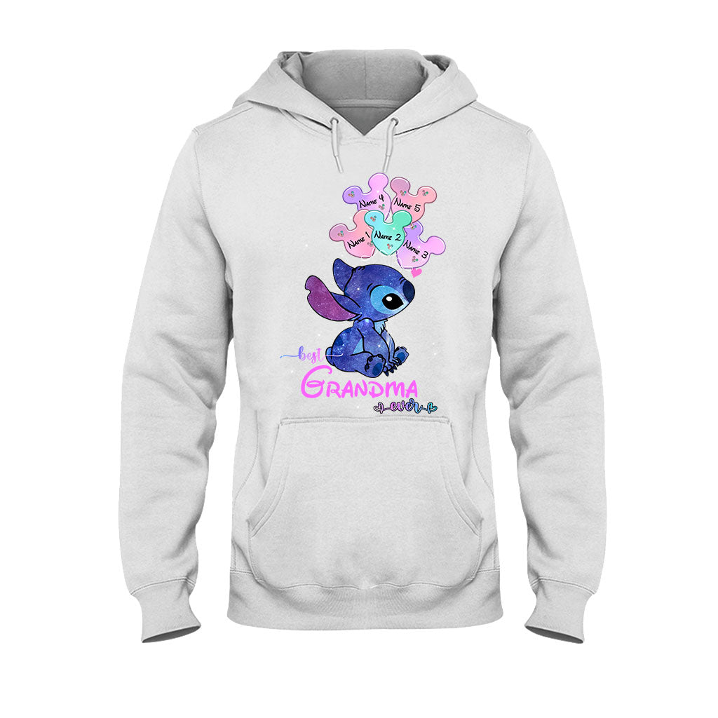 Personalized Best Grandma Ever T-shirt & Hoodie with Names for Mother's Day