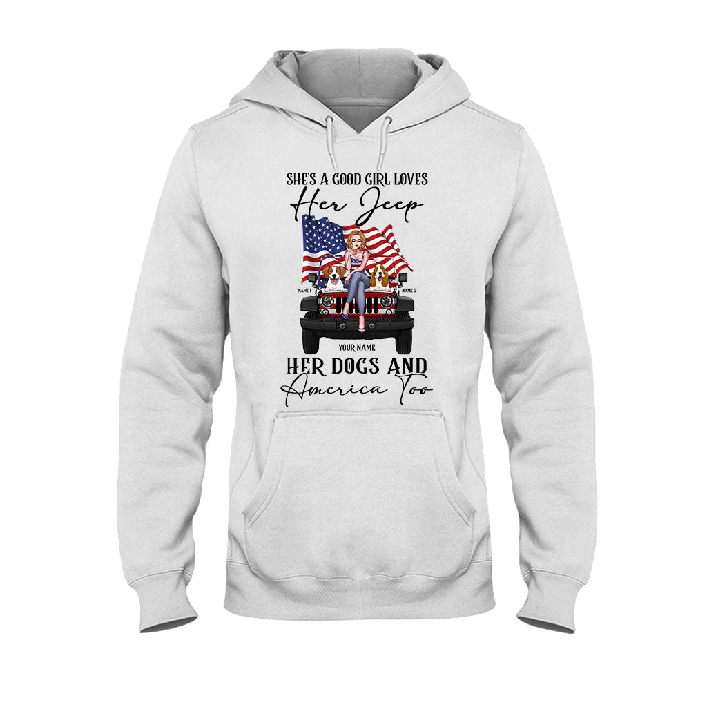Personalized Independence Day T-Shirt & Hoodie with Names for Jeep Lovers
