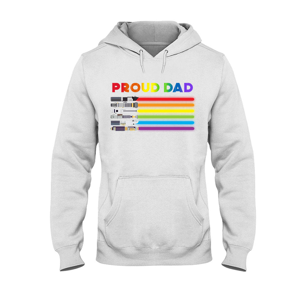 Personalized Proud Dad LGBT Support T-shirt & Hoodie Gift