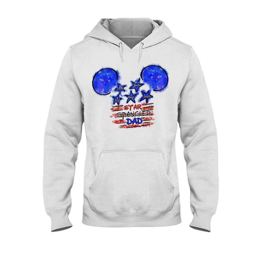 Personalized Star Spangled Dad T-Shirt & Hoodie Gift for Father's Day