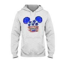 Load image into Gallery viewer, Personalized Star Spangled Dad T-Shirt &amp; Hoodie Gift for Father's Day
