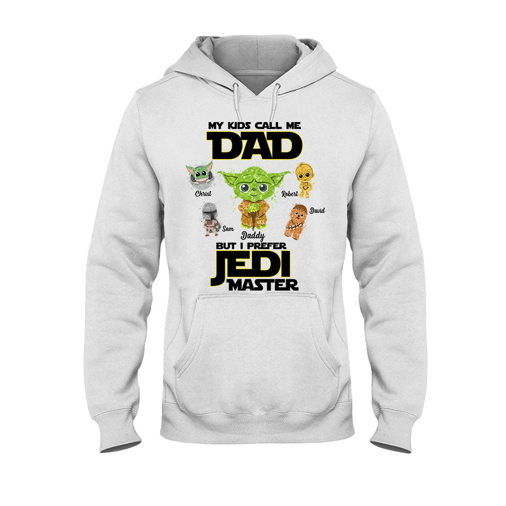 Personalized Jedi Master T-shirt for Dad with Custom Names