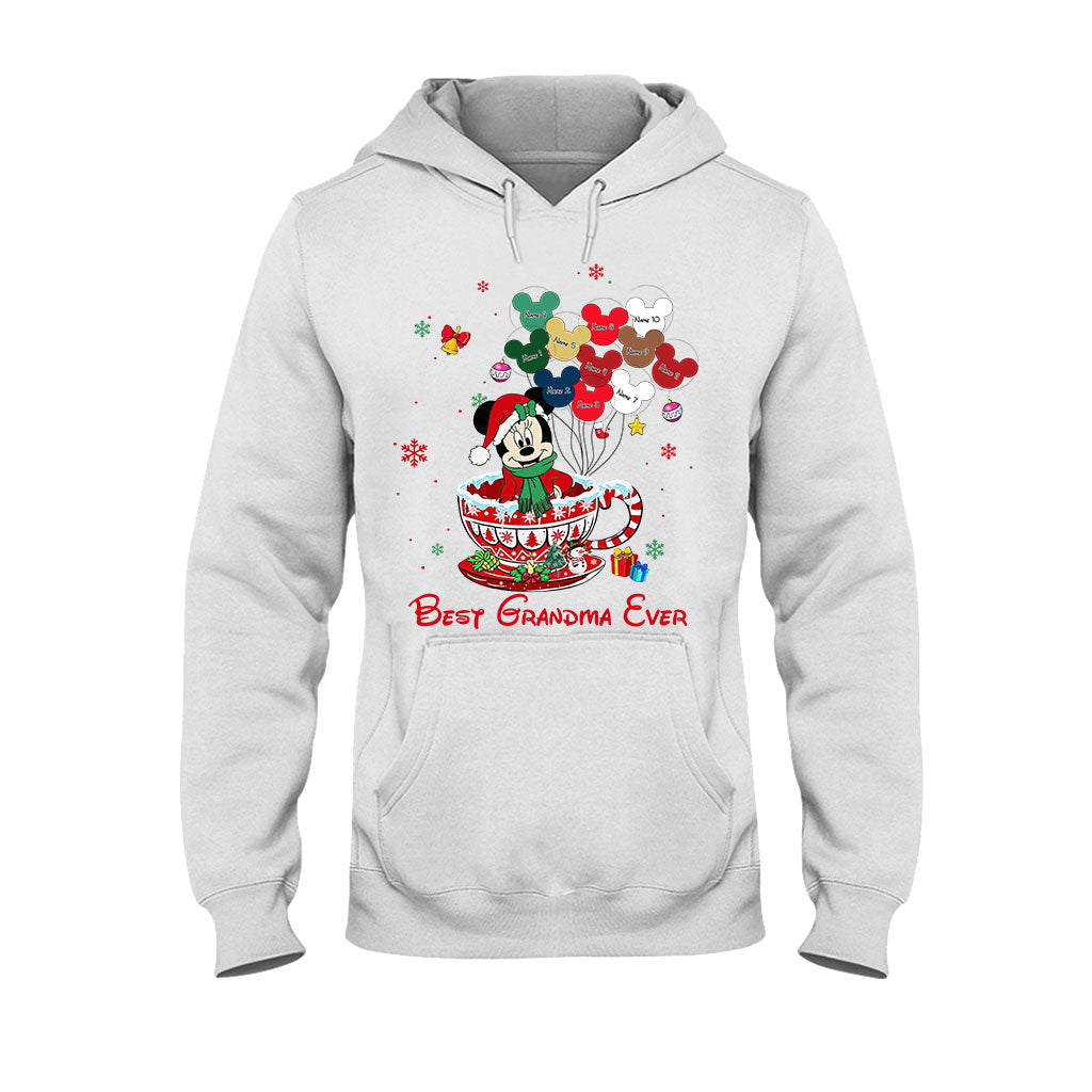 Personalized Christmas T-shirt & Hoodie for Grandma - Best Grandma Ever Gift
