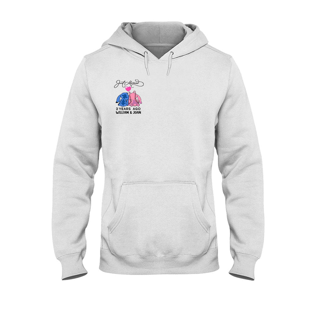 Personalized Just Married Couple T-Shirt & Hoodie Gift Idea
