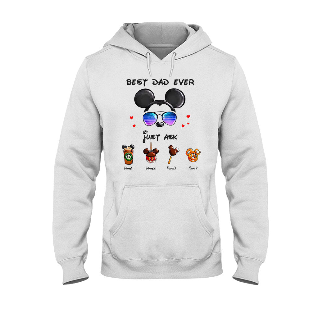 Personalized Best Dad Ever Mouse T-shirt and Hoodie Gift for Father's Day