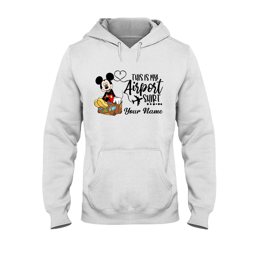 Personalized Airport Shirt Custom Name T-shirt & Hoodie for Travelers
