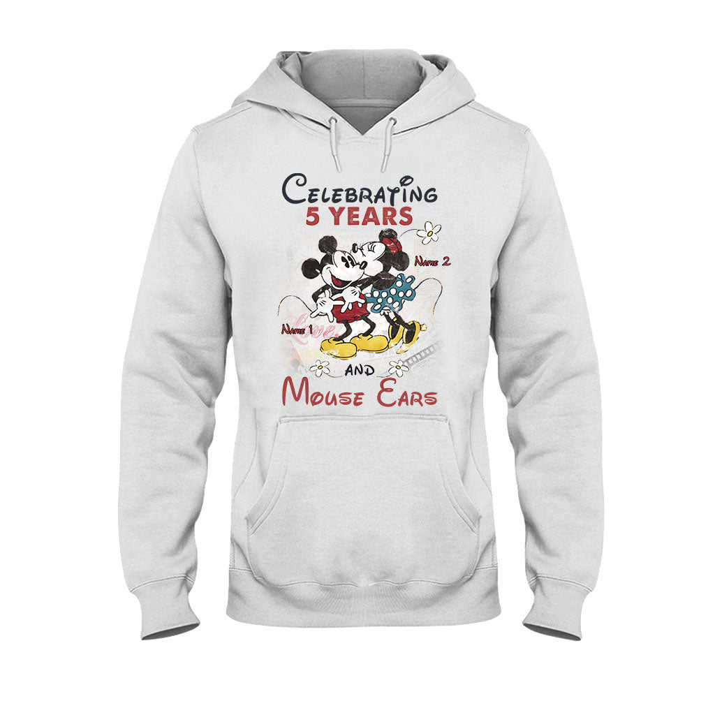 Personalized Couple Mouse T-shirt and Hoodie for Anniversary Gift