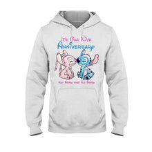 Load image into Gallery viewer, Personalized Anniversary T-Shirt &amp; Hoodie Custom Names Gift for Couples

