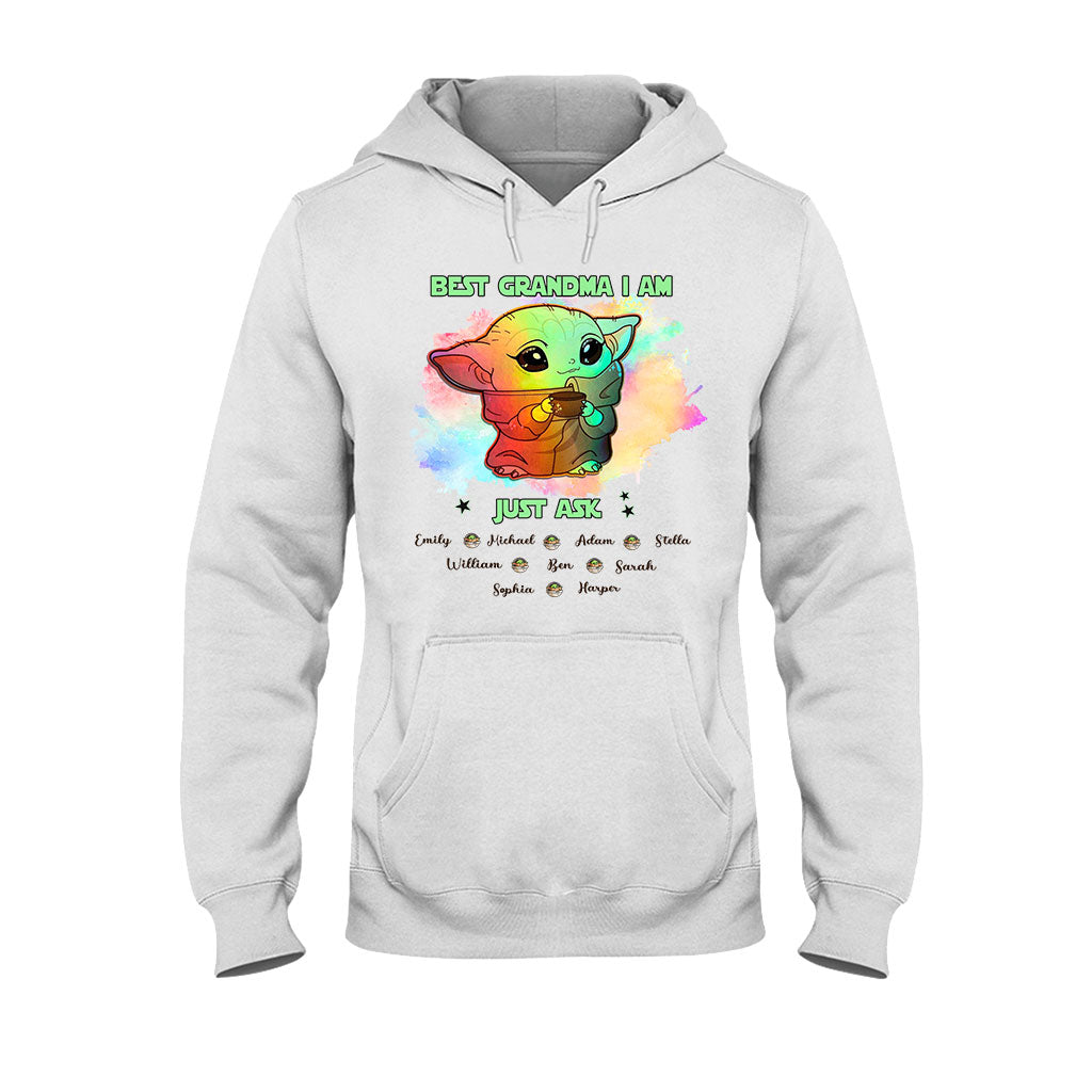 Personalized Best Grandma T-shirt & Hoodie with Custom Names Gift