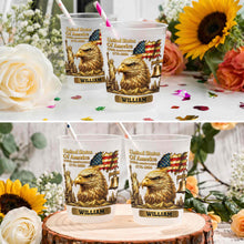 Load image into Gallery viewer, Personalized Frosted Cups USA Flag Custom Name Gift Idea
