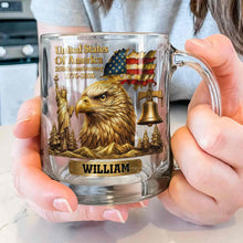 Load image into Gallery viewer, Personalized 250th Anniversary Glass Mug Custom Name Gift for Dad
