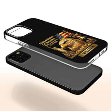 Load image into Gallery viewer, Personalized Clear Phone Case USA Eagle Custom Name Gift
