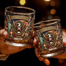 Load image into Gallery viewer, Personalized Whiskey Glass Custom Name 250th Anniversary Gift for Dad

