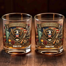 Load image into Gallery viewer, Personalized Whiskey Glass Custom Name 250th Anniversary Gift for Dad
