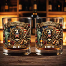 Load image into Gallery viewer, Personalized Whiskey Glass Custom Name 250th Anniversary Gift for Dad
