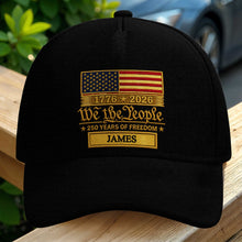 Load image into Gallery viewer, Personalized American Flag Classic Cap Custom Name Gift for Dad
