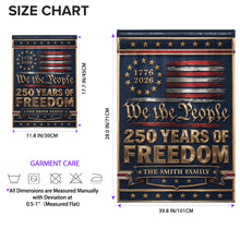 Load image into Gallery viewer, Personalized Double-Sided Garden Flag Custom Family Name Independence Day Gift
