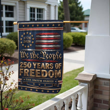 Load image into Gallery viewer, Personalized Double-Sided Garden Flag Custom Family Name Independence Day Gift
