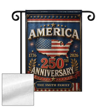 Load image into Gallery viewer, Personalized Garden Flag Custom Family Name USA Map Gift - 4th of July
