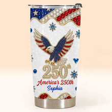 Load image into Gallery viewer, Personalized 20oz Stainless Steel Tumbler USA Flag Gift for Dad

