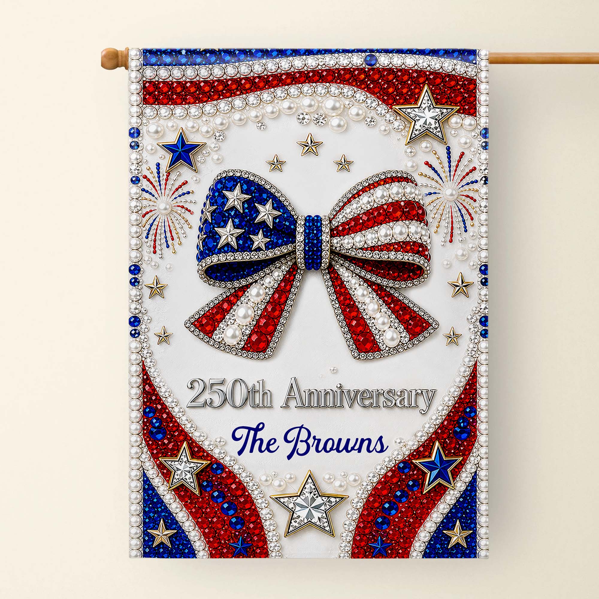 Personalized Garden Flag Patriotic Custom Family Gift 4th of July