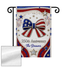 Load image into Gallery viewer, Personalized Garden Flag Patriotic Custom Family Gift 4th of July
