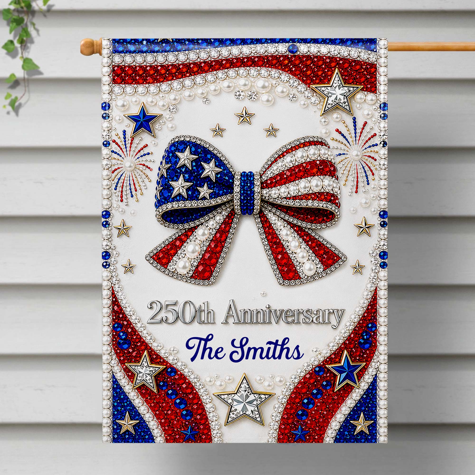 Personalized Garden Flag Patriotic Custom Family Gift 4th of July