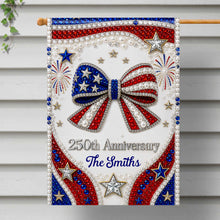 Load image into Gallery viewer, Personalized Garden Flag Patriotic Custom Family Gift 4th of July
