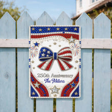 Load image into Gallery viewer, Personalized Metal Sign American Flag Gift for Independence Day
