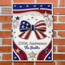 Load image into Gallery viewer, Personalized Metal Sign American Flag Gift for Independence Day
