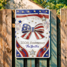 Load image into Gallery viewer, Personalized Metal Sign American Flag Gift for Independence Day
