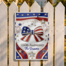 Load image into Gallery viewer, Personalized Metal Sign American Flag Gift for Independence Day
