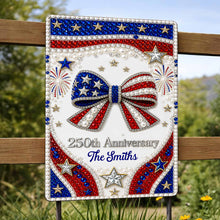 Load image into Gallery viewer, Personalized Metal Sign American Flag Gift for Independence Day
