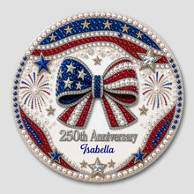 Load image into Gallery viewer, Personalized 250th Anniversary Ceramic Coaster Custom Name Gift for Family
