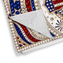 Load image into Gallery viewer, Personalized Microfiber Beach Towel USA Flag Gift Custom Name
