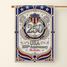 Load image into Gallery viewer, Personalized 3D Rhinestone Stars Flag Custom Name for Family
